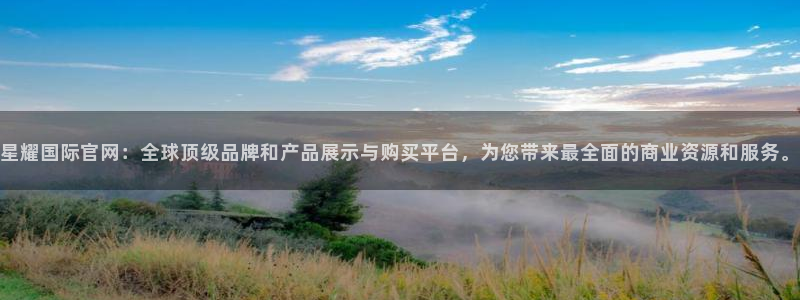 南宫NG登录界面入口：星耀国际官网：全球顶级品牌和产品展示与购买平台，为您带来最